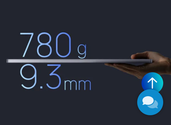 Z3FC ultra-thin design, 780 grams, 9.3mm thick